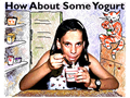 Yogurt - Illustration for educational program